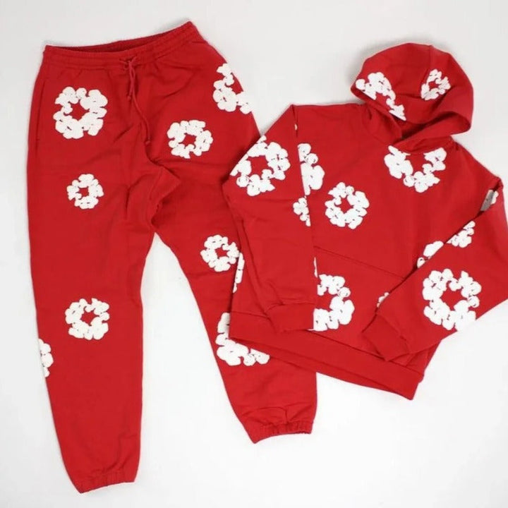 Unisex Oversized Hoodie Set | Graffiti Print