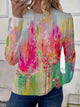 Women’s Graphic Nature Inspired Top | Long Sleeve