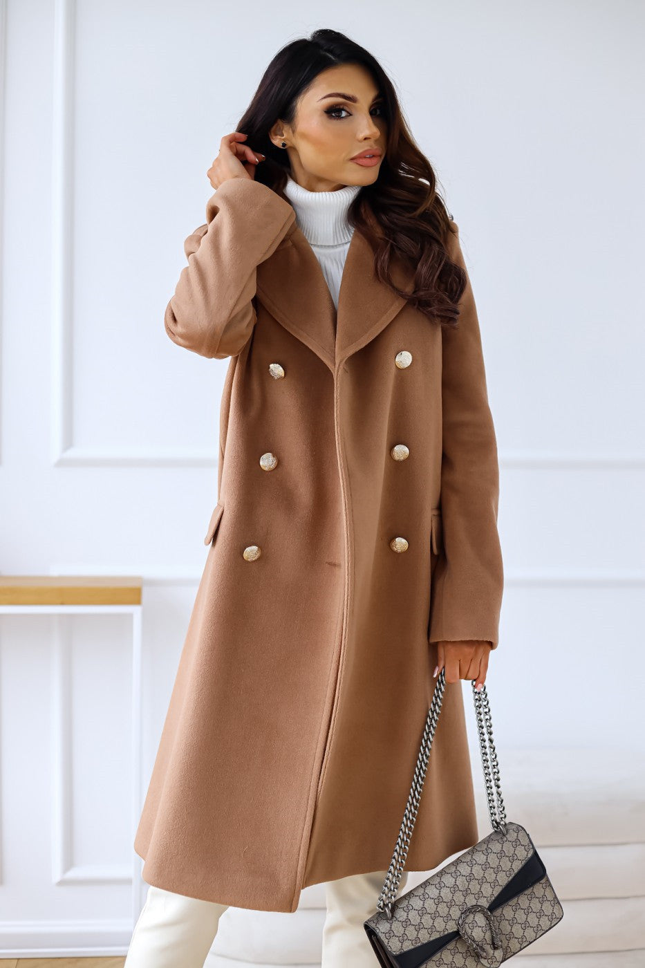Women’s Double-Breasted Trench Coat | Classic Style