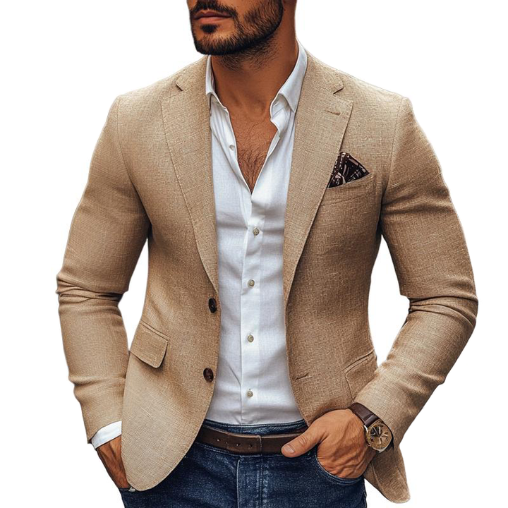 Landon - Casual blazer with notch lapel and two buttons for men