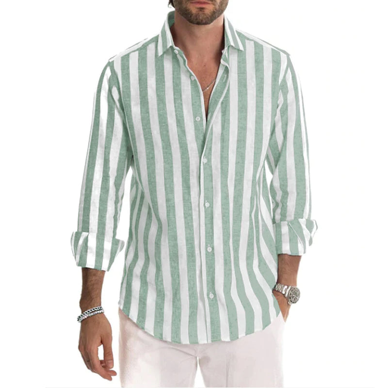 Greyson - Striped Long Sleeve Shirt