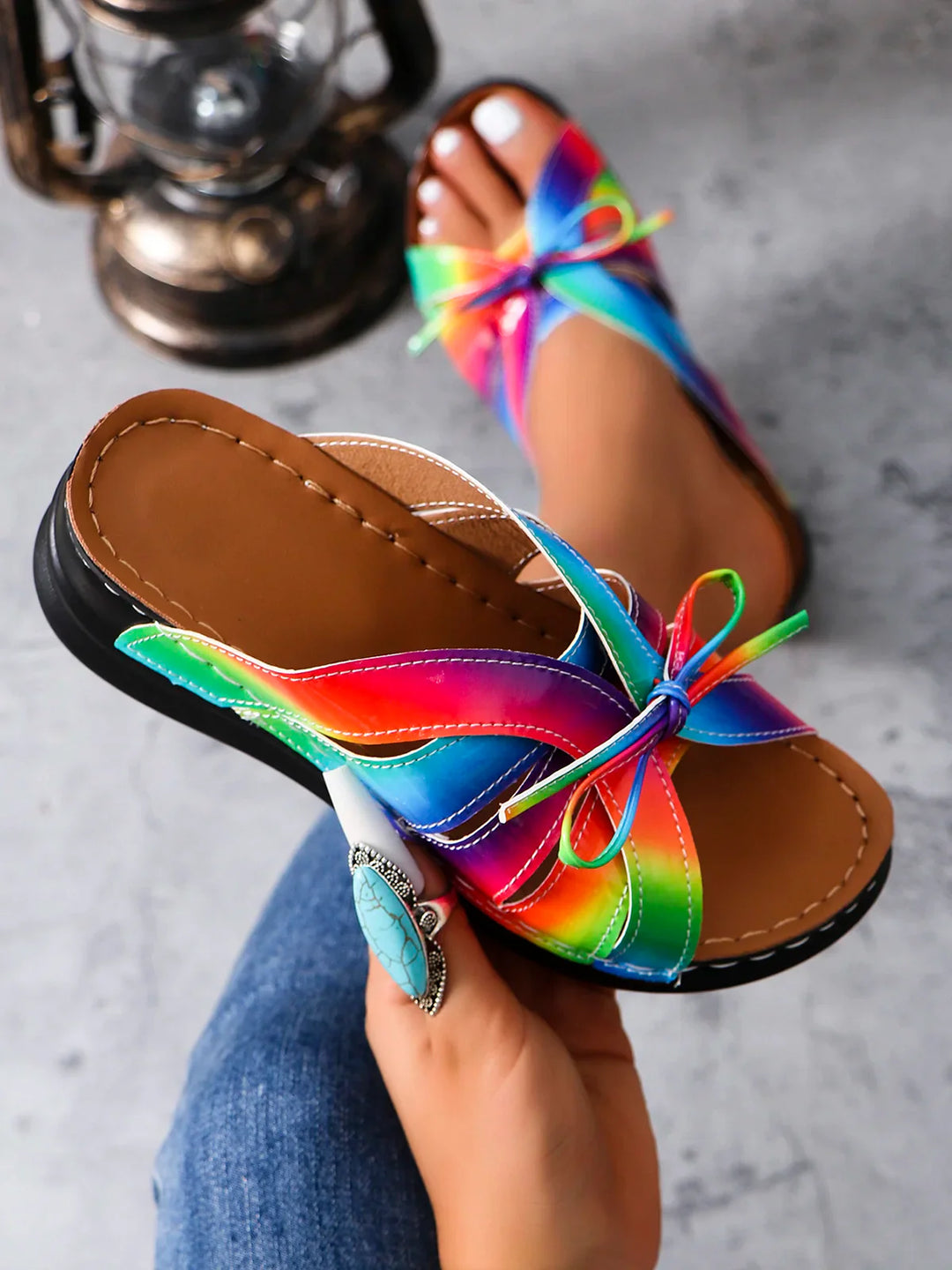 Women’s Orthopaedic Bow Sandals | Slip-On