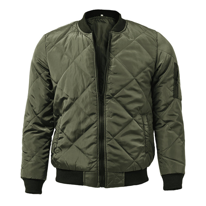 Gideon - Men's Insulated Stand-Up Collar Plain Thermal Jacket