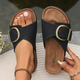 Women’s Slip-On Buckle Sandals | Flat