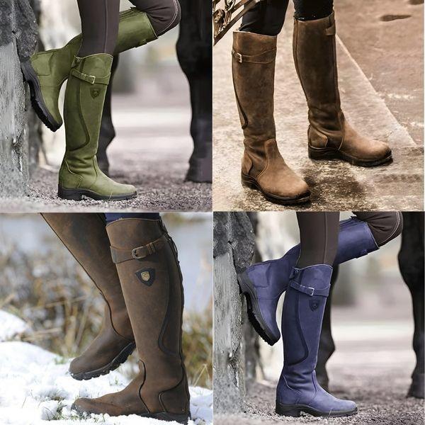 Women’s Tall Riding Boots | Buckle Strap