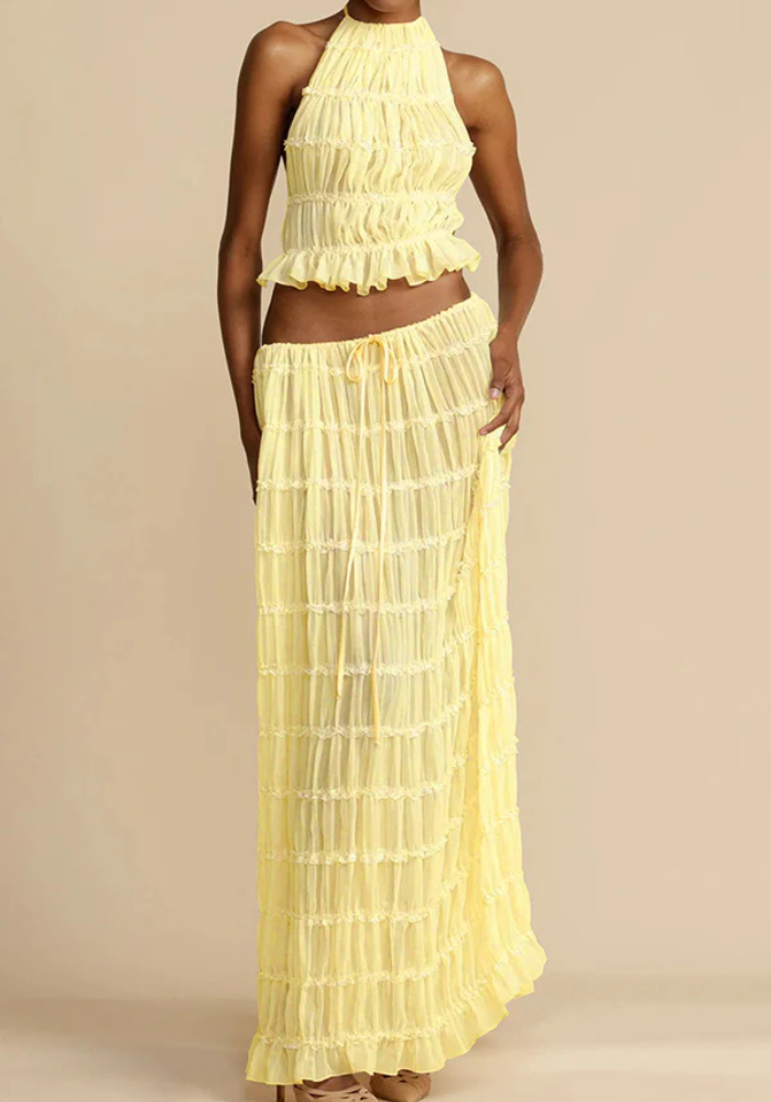 Veya | Women’s Halter Two Piece Set | Summer Maxi
