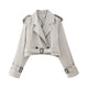 Women’s Cropped Trench Coat | Belted Cuffs