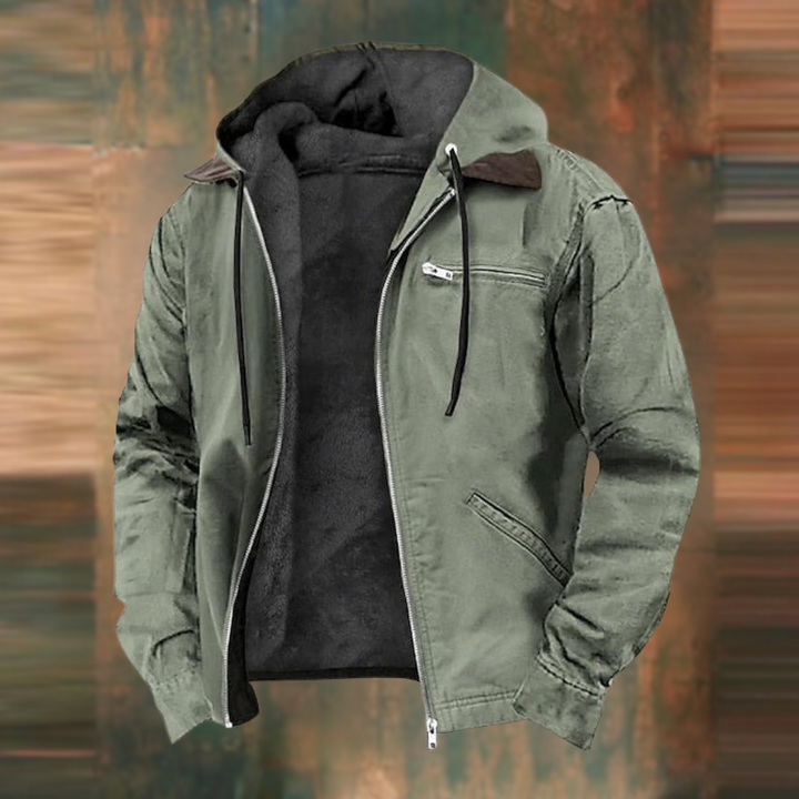 Nathaniel - Men's Waterproof Winter Jacket with Fleece Lining