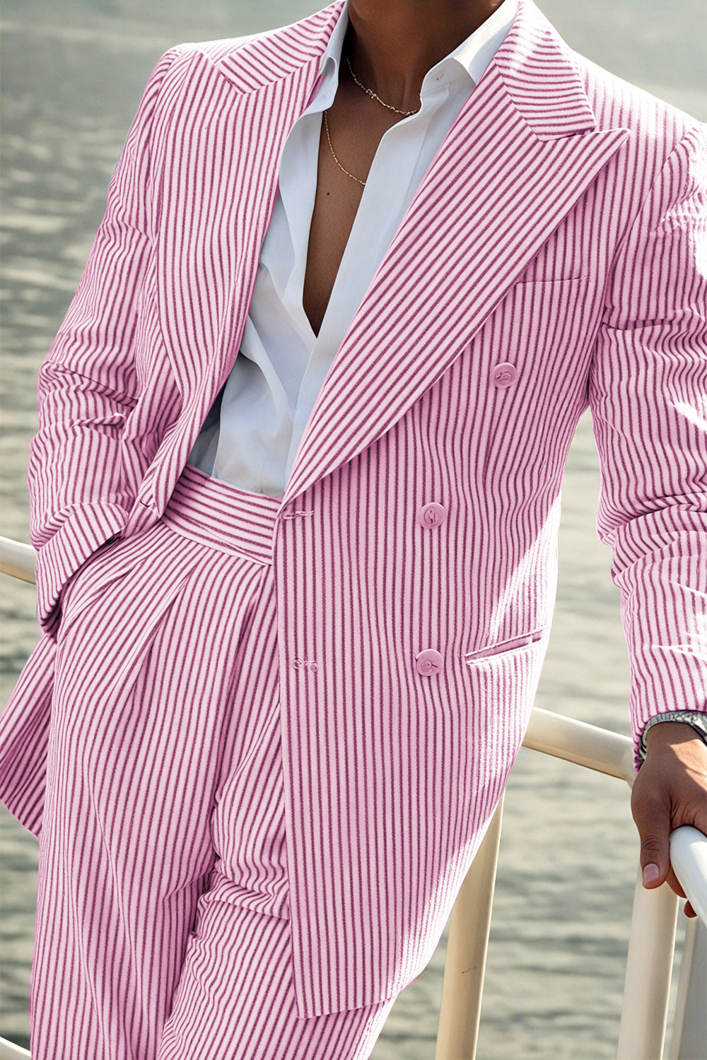 Men’s Striped Suit Set | Formal