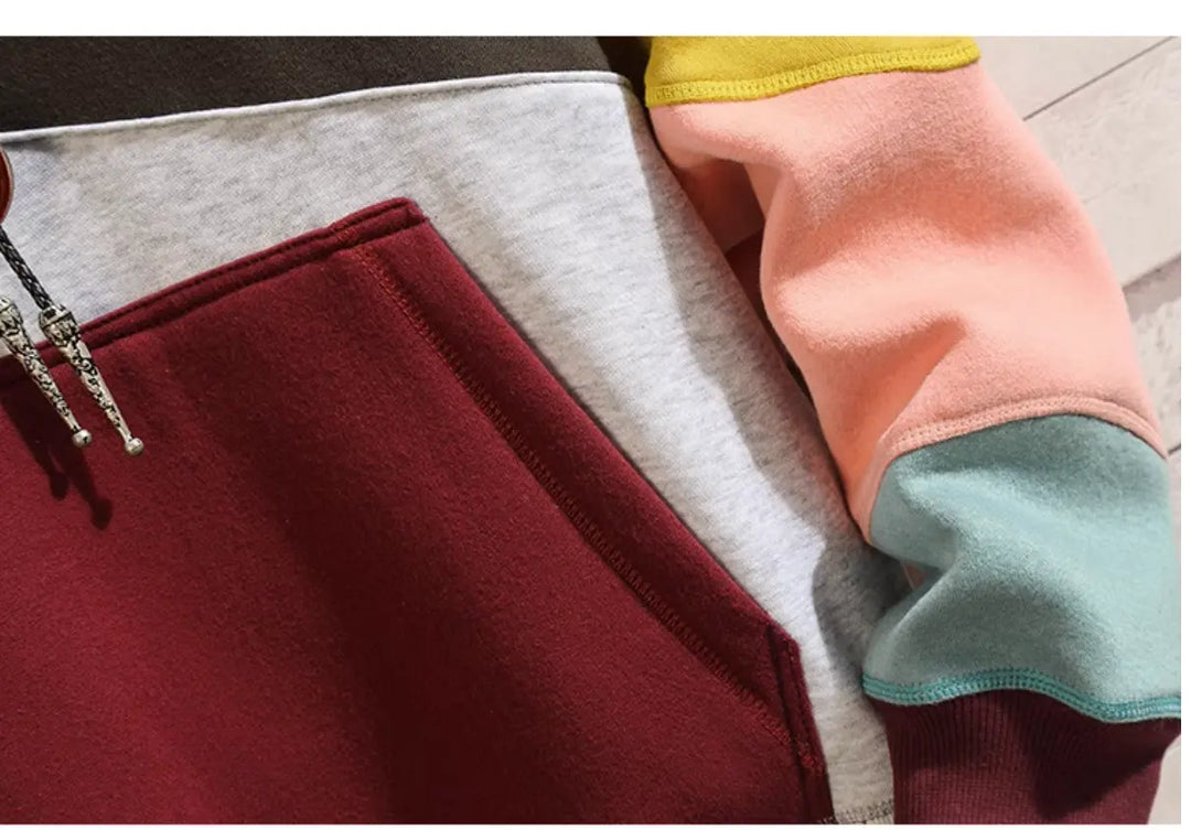 Men’s Colour Block Hoodie | Long Sleeve