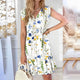 Women’s Sleeveless Button Dress | Mini