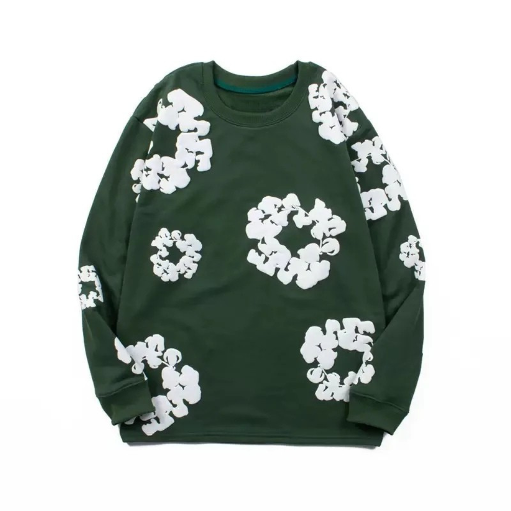 Unisex Floral Graphic Sweater | Casual