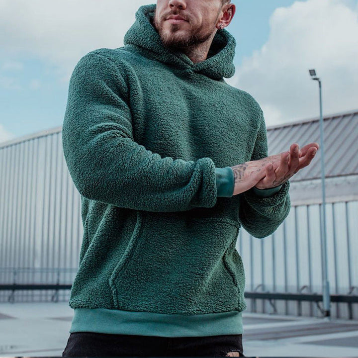 Damien - Men's Cozy Wool Winter Hoodie