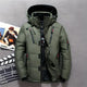 Men’s Puffer Jacket | Hooded Parka with Zipper Pockets
