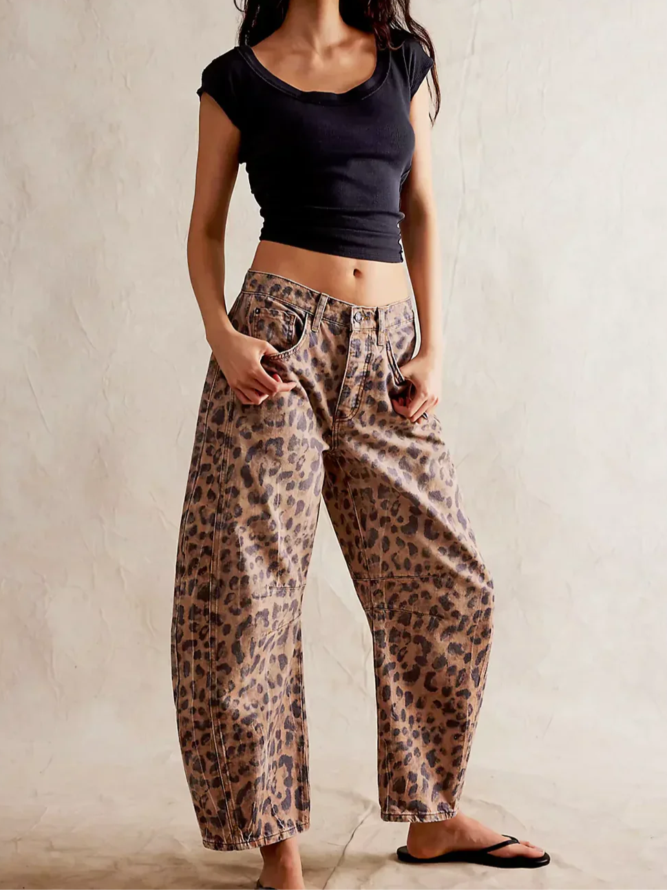 Women’s Leopard Print Pants | Wide Leg