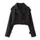 Women’s Cropped Trench Coat | Belted Cuffs