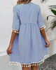 Women’s Printed Tassel Dress | Loose Fit