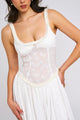 Women’s Corset Slit Dress | Maxi