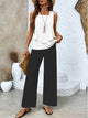 Women’s Sleeveless Summer Set | Wide Leg Pants