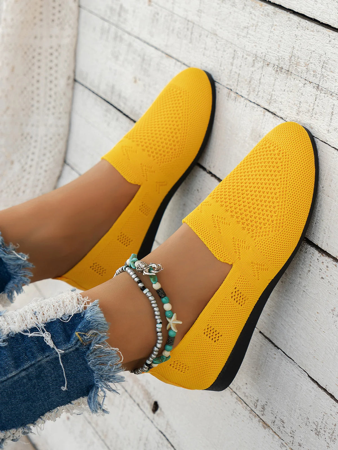 Women’s Orthopaedic Knit Slip-On Loafers | Lightweight