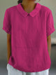 Women’s Peter Pan Collar Blouse | Short Sleeve