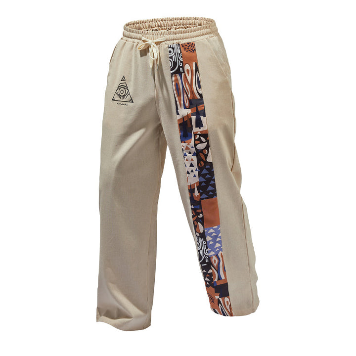 Gabriel - Men's Casual Pants with Contrast Stitch