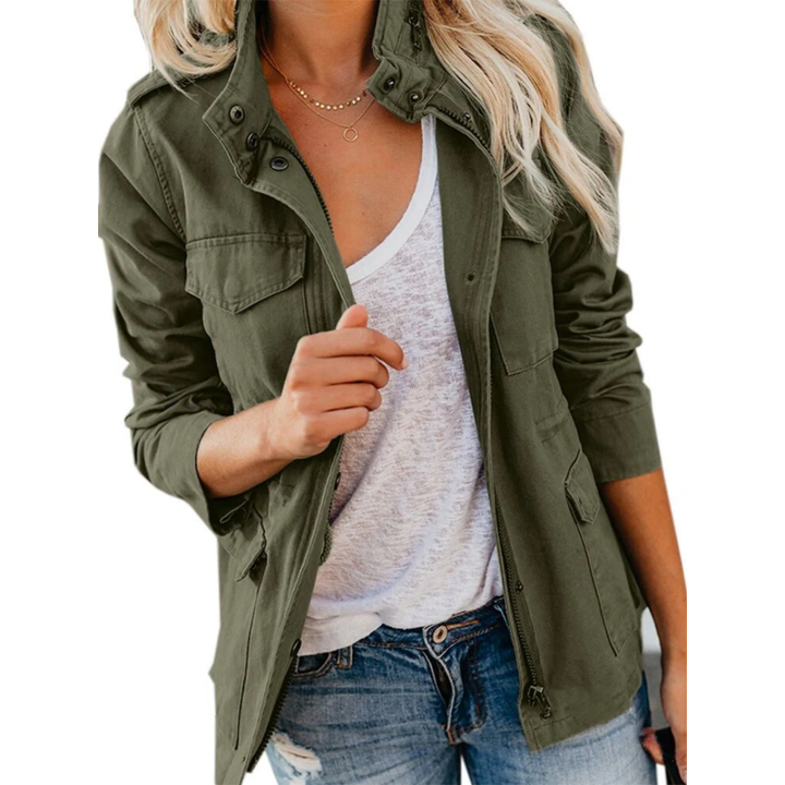 Women’s Zip-Up Hooded Jacket | Casual