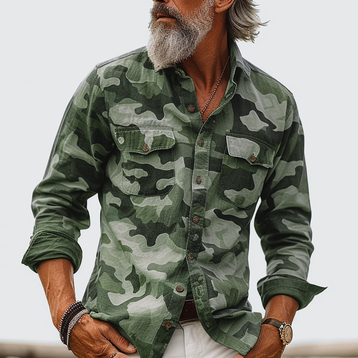 Jonathan - Camouflage Cargo Shirt with Pocket