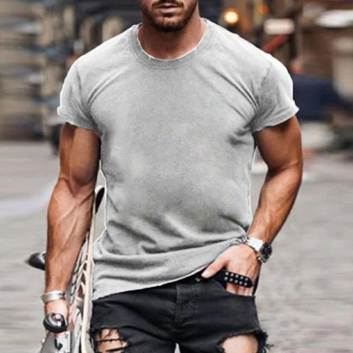 Easton - Casual solid color t-shirt