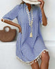 Women’s Printed Tassel Dress | Loose Fit