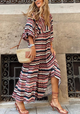 Women’s Summer Puff Sleeve Dress | Midi