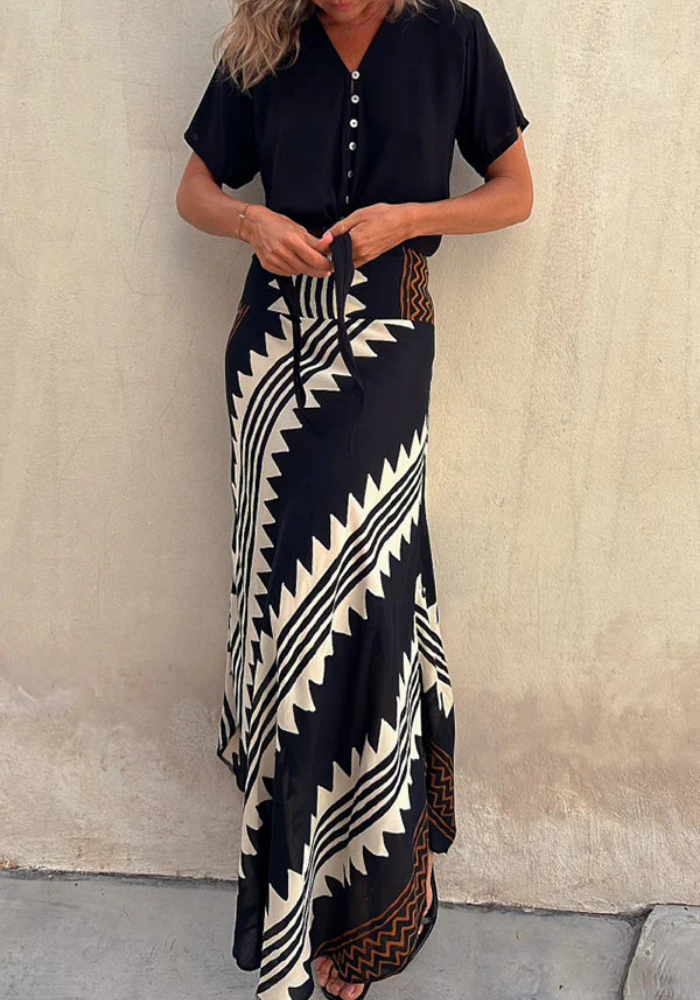 Dalia | Women’s Casual Maxi Skirt | Elastic Waist