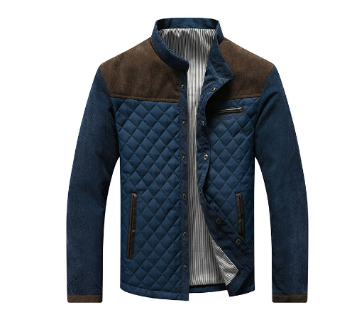 Men’s Quilted Buttoned Jacket | Casual