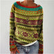 Women’s Printed Sweater | Crew Neck