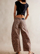 Women’s Leopard Print Pants | Wide Leg