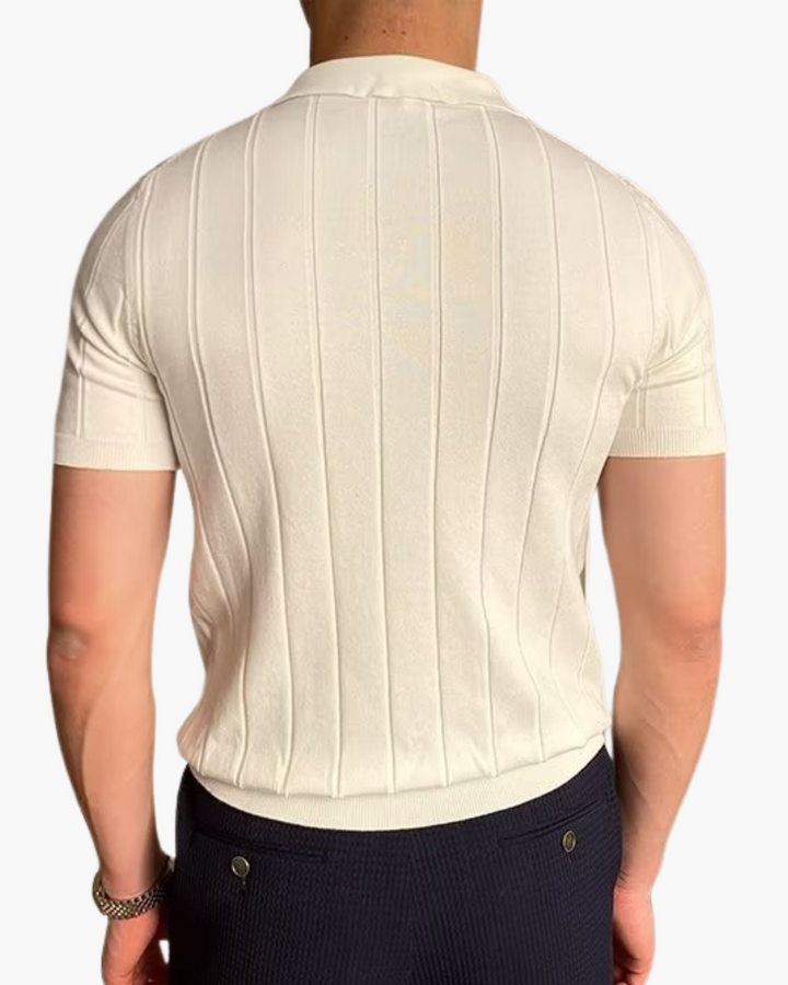 Men’s Knitted Polo Shirt | Short Sleeve