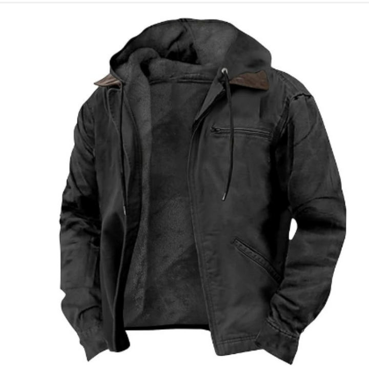 Men’s Hooded Casual Jacket | Zip-Up