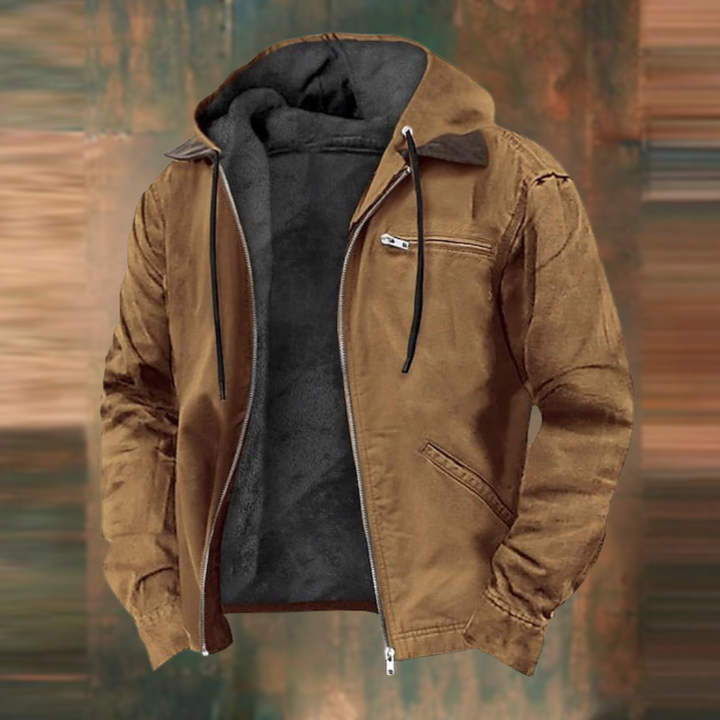 Nathaniel - Men's Waterproof Winter Jacket with Fleece Lining
