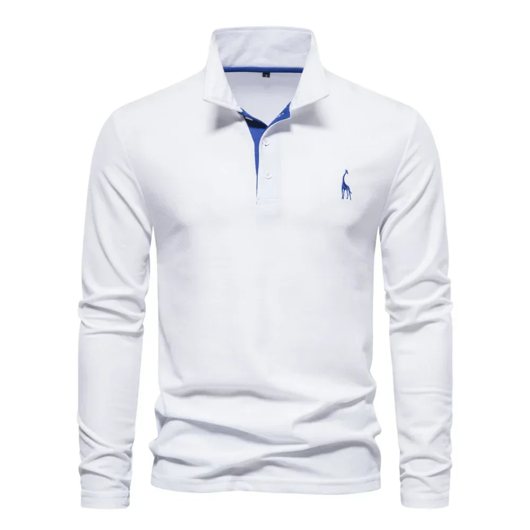 Men’s Tapered Polo Shirt | Long Sleeve