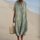 Women’s Loose V-Neck Dress | Midi