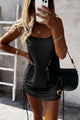 Women’s Summer Drawstring Mini Dress | Sleeveless