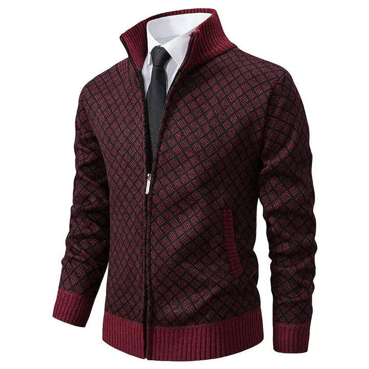 Brandon - Men's Wool Vest With Zippered Side Pockets