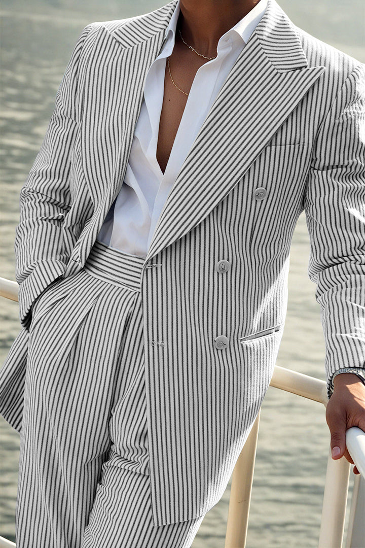 Men’s Striped Suit Set | Formal