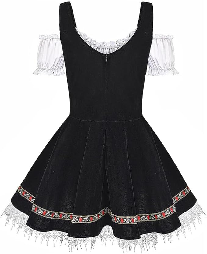 Women’s Oktoberfest Costume | Plus Size Puff Sleeve Mini Dress