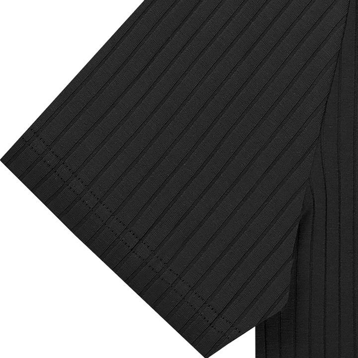 Lukas - Men's Short Sleeve Polo Shirt with Solid Stripes and Lapel
