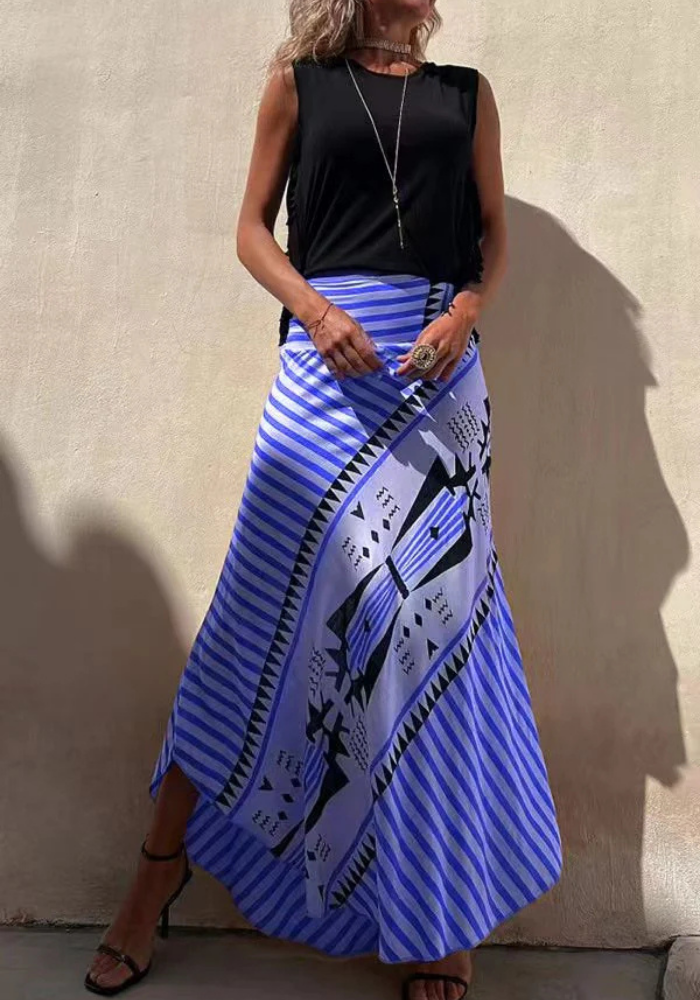Dalia | Women’s Casual Maxi Skirt | Elastic Waist