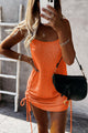 Women’s Summer Drawstring Mini Dress | Sleeveless