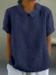 Women’s Peter Pan Collar Blouse | Short Sleeve