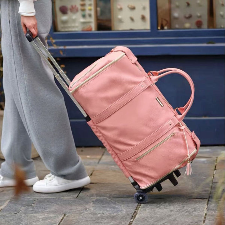 Carry-On Travel Bag with Optional Wheels | Wrinkle-Free & Water-Resistant
