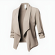 Women’s Cropped Open Front Blazer | Long Sleeve